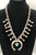 Spectacular Vintage Sterling Silver and Turquoise Squash Blossom Necklace