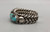 Heavy Handmade Twisted Bracelet with Nice Turquoise Stones