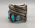Unique and Hefty Feeling "Snake" Theme Turquoise Bracelet