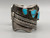 Unique and Hefty Feeling "Snake" Theme Turquoise Bracelet