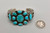 Beautiful Old 1930s Era Turquoise Cluster Bracelet