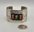 Turquoise and Coral Wide Sterling Silver Cuff