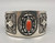 Dazzling Detailed Coral and Sterling Silver Overlay Bracelet