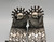 spurs, sterling silver, hand forged, 1800s, fancy spurs