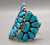 vintage turquoise cluster bracelet