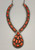 Vintage Teardrop Coral Cluster Necklace