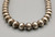Sophisticated Smooth Sterling Silver Bead Necklace