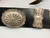 Beautiful Hand Stamped Sterling Silver Concho Belt on Good Ole' Wide Leather