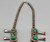 Elegant Green Turquoise Squash Blossom Necklace