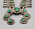 Elegant Green Turquoise Squash Blossom Necklace