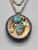 Double sided pendant, Dee Morris, Persian Turquoise, lapis