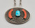 Double sided, turquoise, coral, mother of pearl, onyx, twisted wire