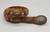 Vintage concho belt, butterflies, hand stamped designs, turquoise, brown leather