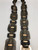 Sterling silver concho belt, oval and butterfly conchos, deep stampwork, leather backings