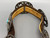 Vintage, turquoise and sandcast concho, natural turquoise, hand stamped designs, brown leather belt