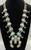 1960s era turquoise and sterling silver squash blossom necklace, stunning natural turquoise cabochons, twisted wire, loops, dots, foxtail wire