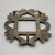 mid-century sandcast belt buckle, classic design, hand stamped designs