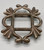 mid-century sandcast belt buckle, classic design, hand stamped designs