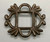 mid-century sandcast belt buckle, classic design, hand stamped designs