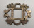 mid-century sandcast belt buckle, classic design, hand stamped designs
