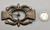 classic mid-century sandcast belt buckle, classic design, oval center