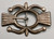 classic mid-century sandcast belt buckle, classic design, oval center