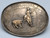 1958 trophy belt buckle for cutting, cowboy and steer, applique, stamp work
