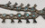 vintage Persian turquoise squash blossom necklace, Persian turquoise cabochons, classic naja, twisted wire accents