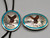 eagle themed bolo and belt buckle set, highly detailed features such as carved feathers, claws, leaves and wooden branch, hand stamped designs