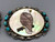 vintage eagle themed bolo and belt buckle set, detailing, turquoise cabochons, abalone shell, leaf applique