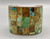 exquisite turquoise inlay cuff bracelet, sterling silver, shades of turquoise