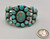 natural turquoise cluster bracelet, old, natural turquoise with three stones wrapped in twisted wire
