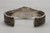 heavy handmade vintage bracelet, turquoise cabochon, Morenci mine in Arizona, unusual matrix of irregular quartz and pyrite