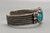 heavy handmade vintage bracelet, turquoise cabochon, Morenci mine in Arizona, unusual matrix of irregular quartz and pyrite