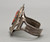 Zuni Mudhead inlay bracelet, inlay of coral, turquoise, mother of pearl and onyx, twisted wire, dots
