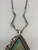 sterling silver and turquoise necklace, phenomenal pendant with great stylized line designs, Royston Turquoise Mine, applique