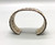 sterling silver bracelet by award winning artist Edison Cummings, brushed/darkened silver finish, standard cuff shape