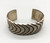 sterling silver bracelet by award winning artist Edison Cummings, brushed/darkened silver finish, standard cuff shape