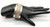 great sterling silver and gold bracelet, two thin lines of 14K yellow gold, cuff, smooth silver