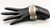 great sterling silver and gold bracelet, two thin lines of 14K yellow gold, cuff, smooth silver