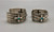 his and hers custom made bracelets by Ernie Lister, three beautiful turquoise cabochons, repousse