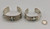 his and hers custom made bracelets by Ernie Lister, three beautiful turquoise cabochons, repousse