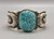 custom handmade coin silver bracelet by Ernie Lister, melted coin silver, hand hammered, handmade sawtooth bezel