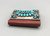 vintage sterling silver and turquoise Ketoh, cluster of petit point turquoise cabochons, twisted wire, dots and fine hand stamped designs