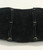 circa 1950-1960s sterling silver and turquoise Ketoh, singular turquoise cabochon, fine piece of black leather (bow guard)