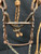 braided rawhide, calfskin, bridle, Prison made, braided knots, Kissing Bird bit, San Jose style