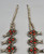 coral cluster squash blossom necklace, large naja with a small cluster of coral cabochons, accents of twisted wire and dots