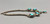 vintage turquoise cabochon necklace and earring set, six stunning turquoise cabochons, blue hue, silverwork