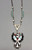 thunderbird theme inlay necklace, turquoise, mother of pearl, coral, and onyx, silver accents with lovely turquoise and mother of pearl