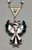 thunderbird theme inlay necklace, turquoise, mother of pearl, coral, and onyx, silver accents with lovely turquoise and mother of pearl